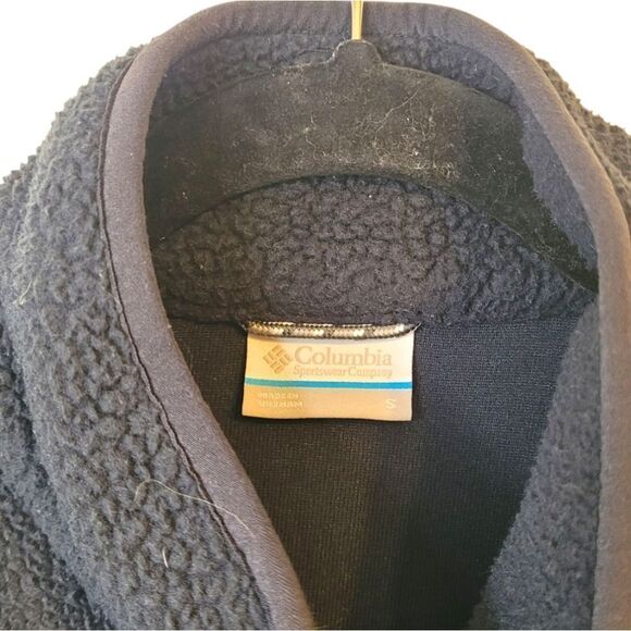 Columbia Men's Black Teddy Zip Up Jacket Size S - Picture 3 of 5
